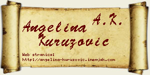 Angelina Kuruzović vizit kartica